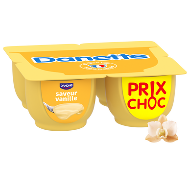 Crème dessert vanille DANETTE - 4x125g