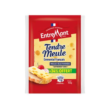 Emmental Français tendre meule ENTREMONT, 29%mg, 300g+34% offert