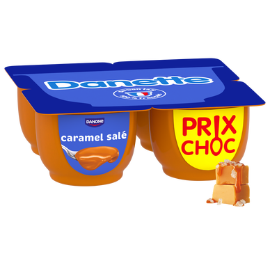 Crème dessert caramel salé DANETTE - 4x125g