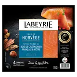 Saumon Atlantique fumé de Norvège LABEYRIE 4 tranches 130g