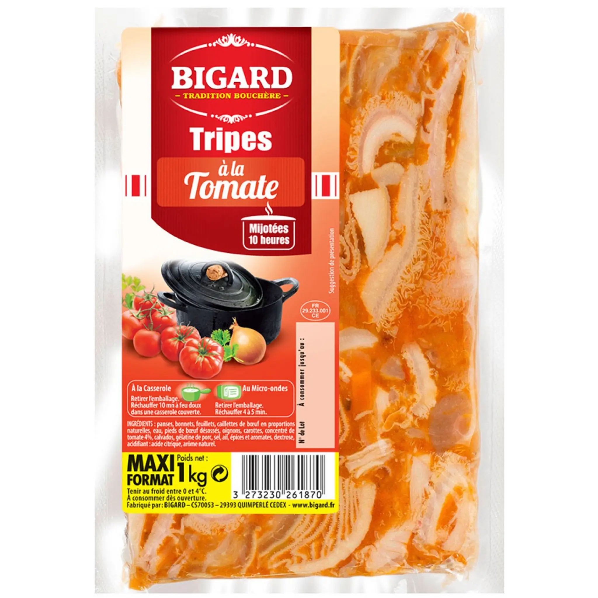 BIGARD Tripes à la tomate