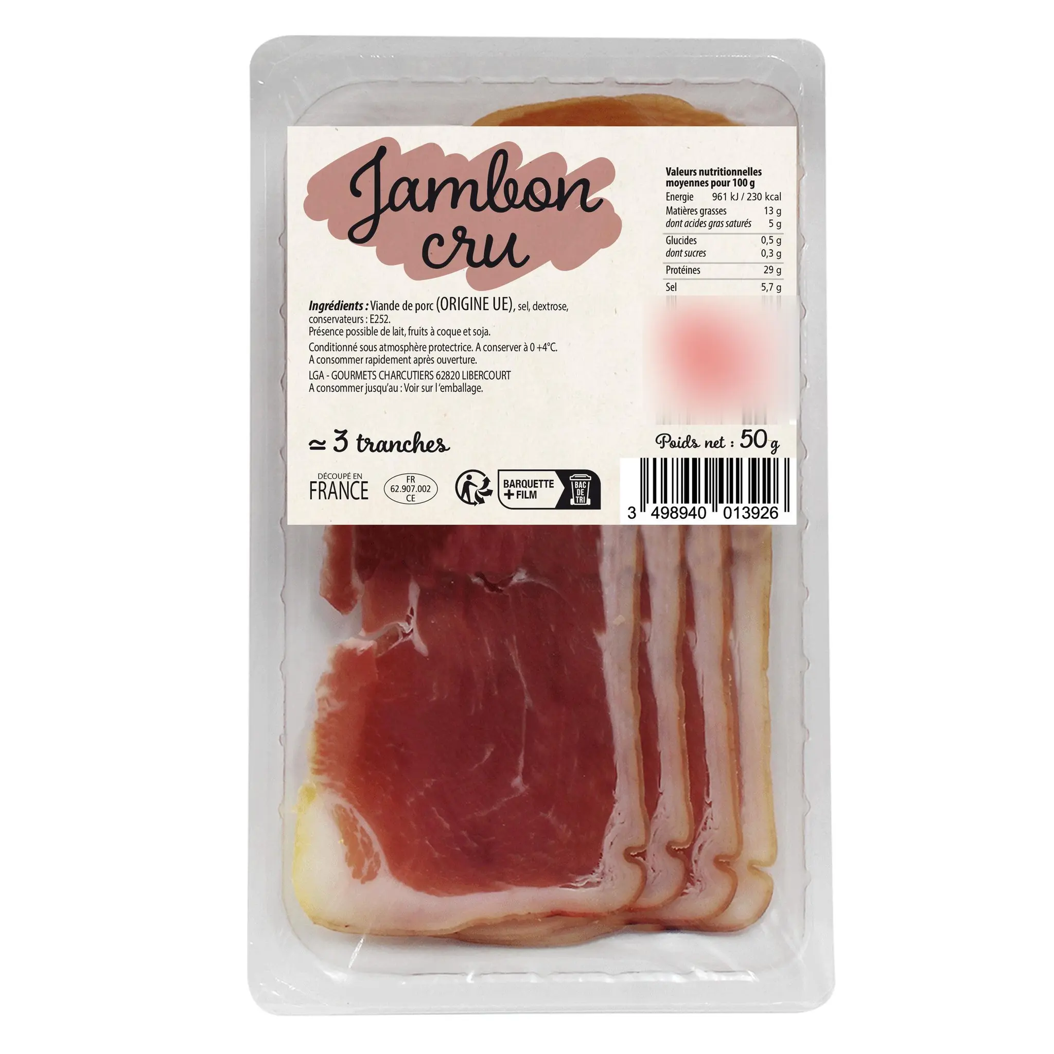 Jambon cru