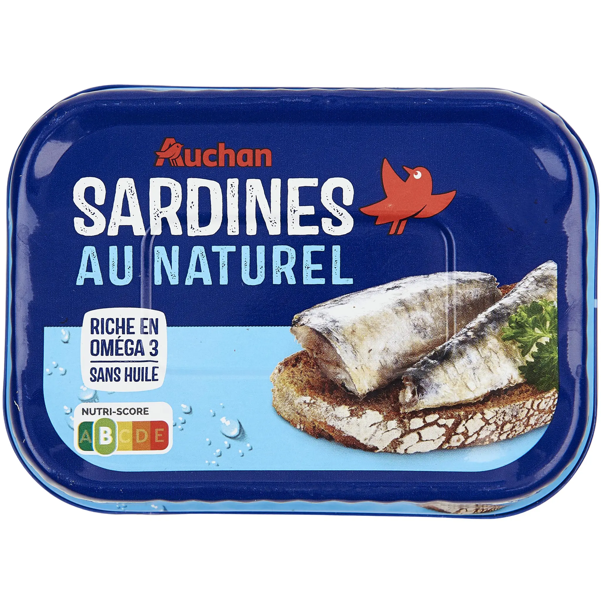 AUCHAN Sardines au naturel