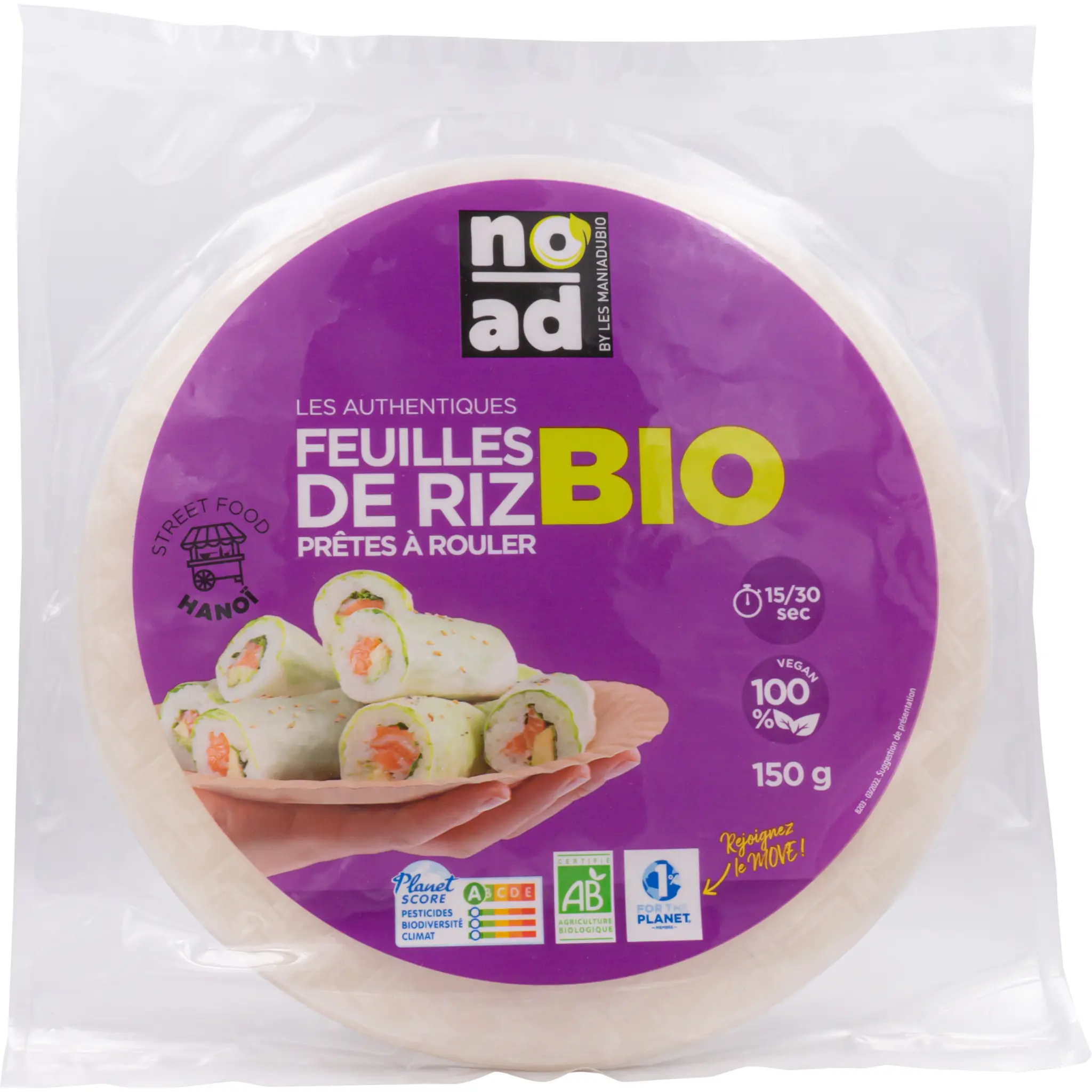 NOAD Feuilles de riz bio