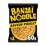 BANZAÏ NOODLE Nouilles saveur poulet en sachet