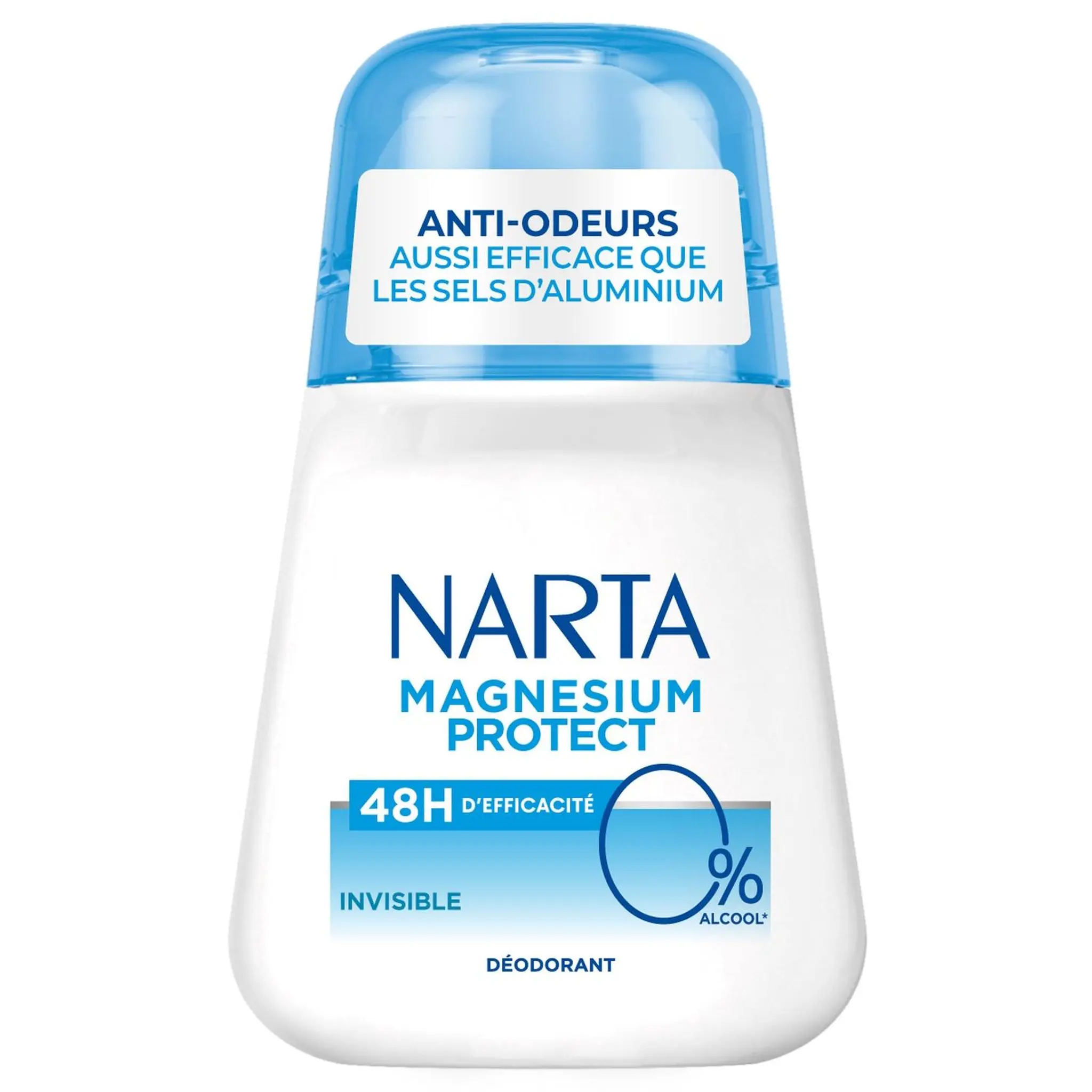 NARTA Magnésium Protect Déodorant bille 48h invisible