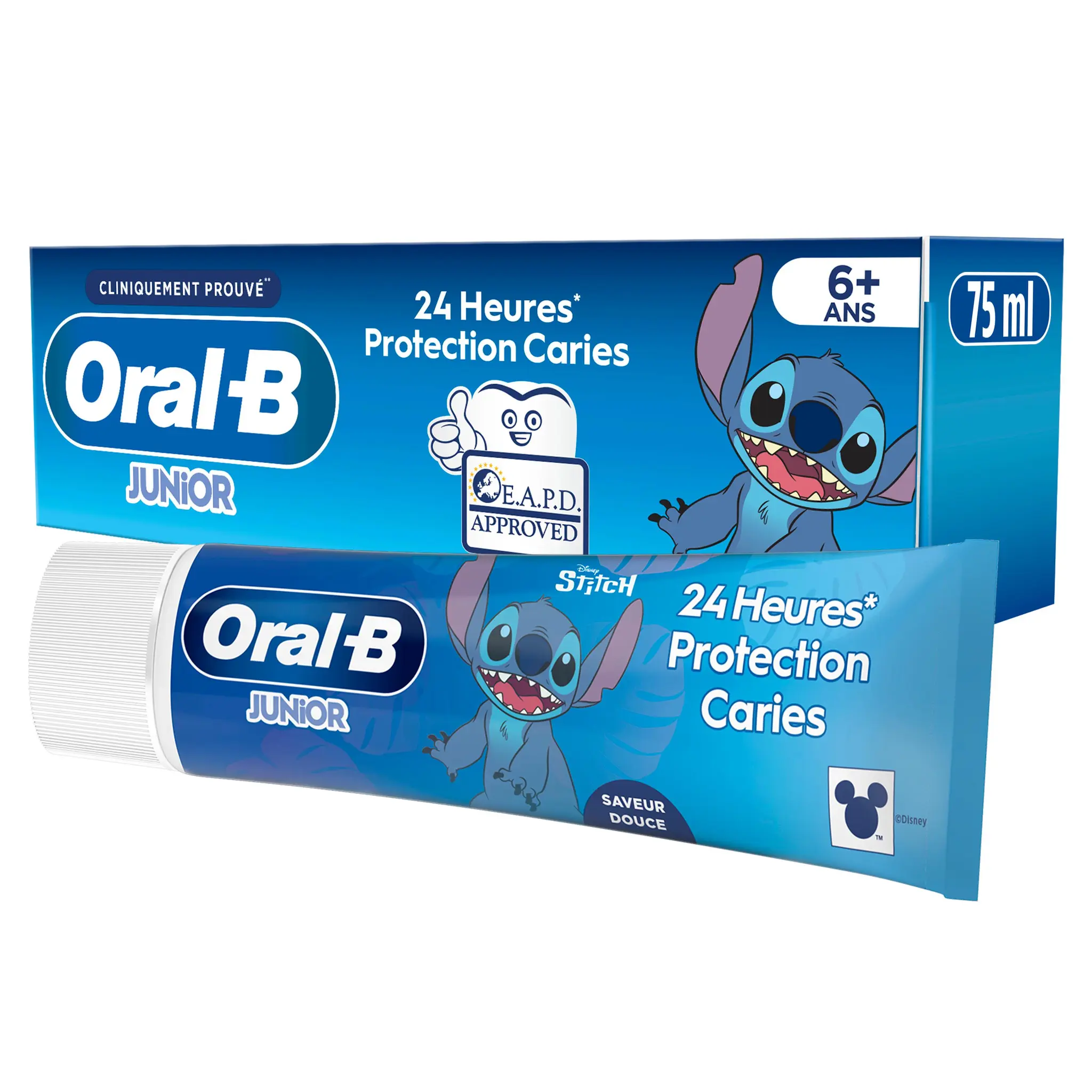 ORAL-B Dentifrice enfant 6 ans et + saveur douce protection caries