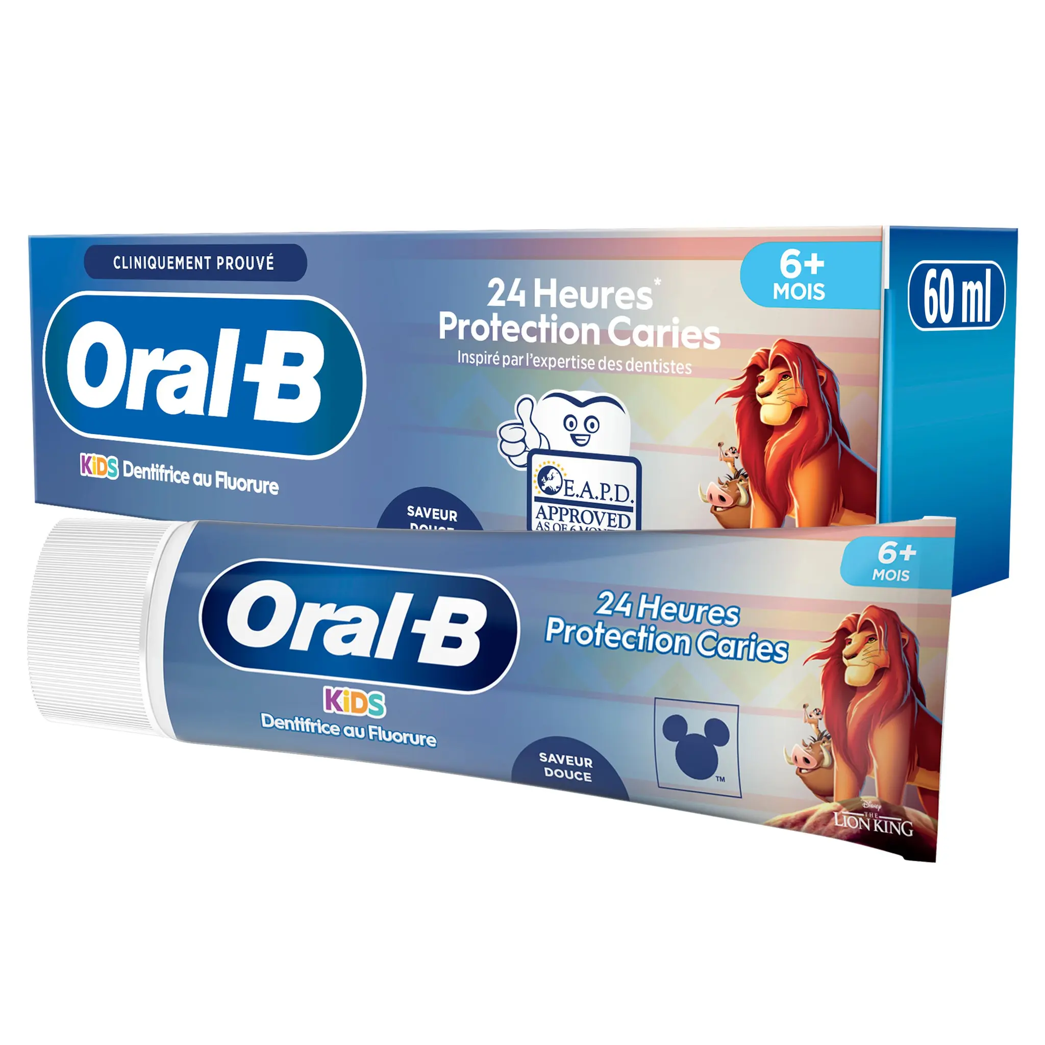 ORAL-B Dentifrice enfant 6 ans et + goût multi-fruits anti-caries