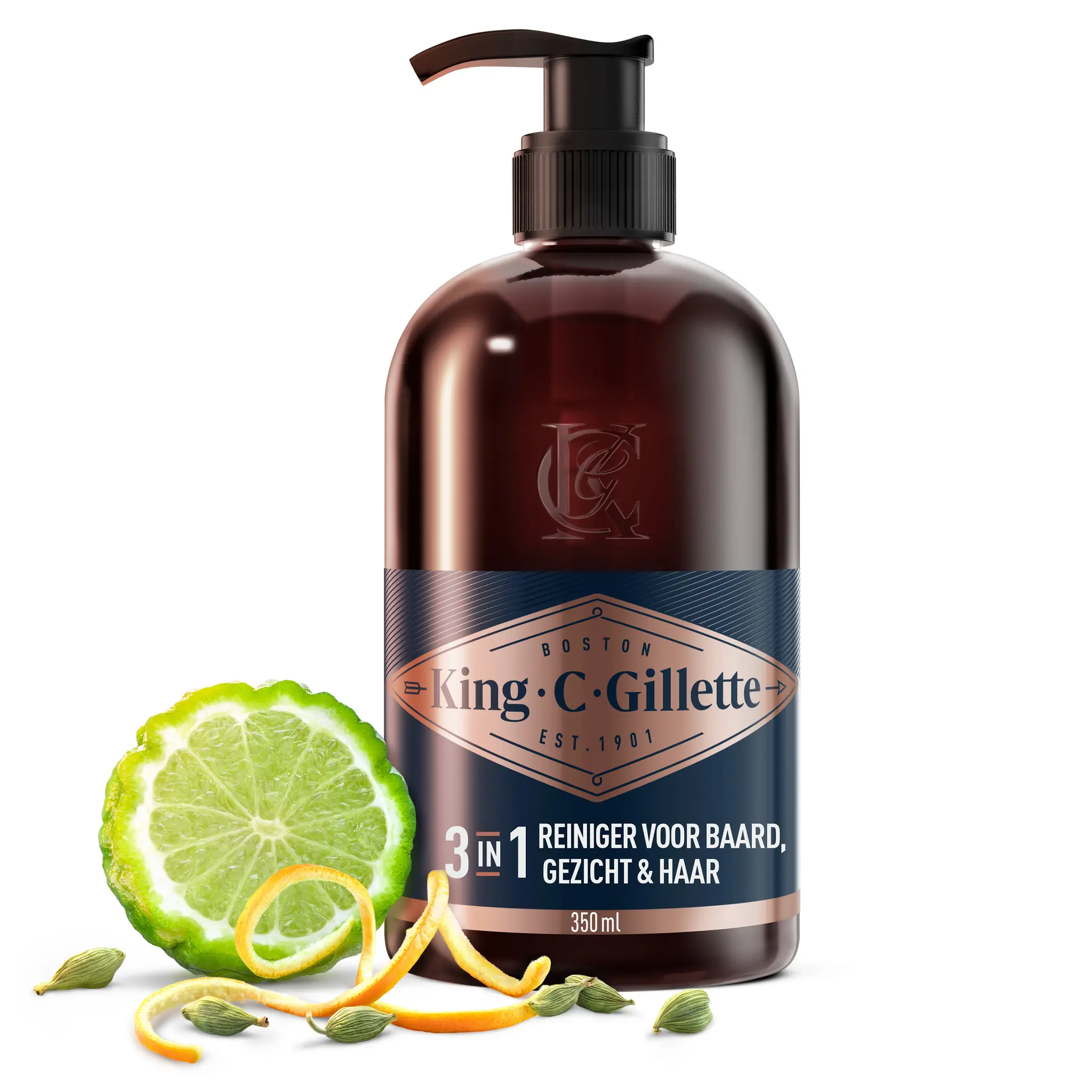 KING C GILLETTE Nettoyant visage et barbe à l'eau de coco