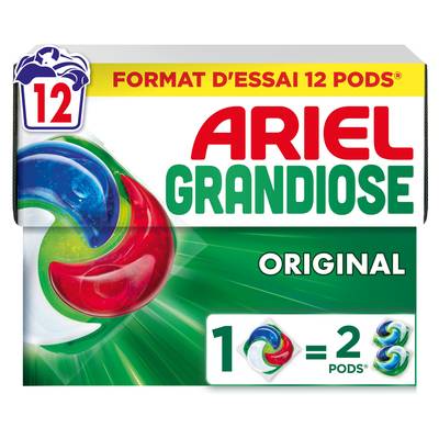 Ariel Lessive Capsules Pods Original Grandiose, 12 capsules