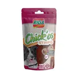 Riga Chick'Os Lamelles de poulet- Friandise Récompense pour chien, 100g