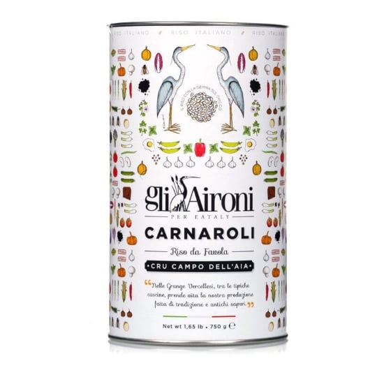 Riz Carnaroli Italien Cru Campo Dell' Aia En Canette 750 Gr GLI AIRONI