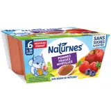 Compote Bébé Pommes Fraises Myrtilles Sans Sucres Ajoutés NATURNES
