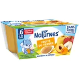 Compote Bébé Fruits du Verger Sans Sucres Ajoutés NATURNES