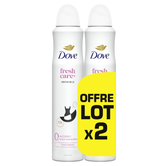 Déodorant spray 0% Zinc Protect 72H Invisible Care DOVE