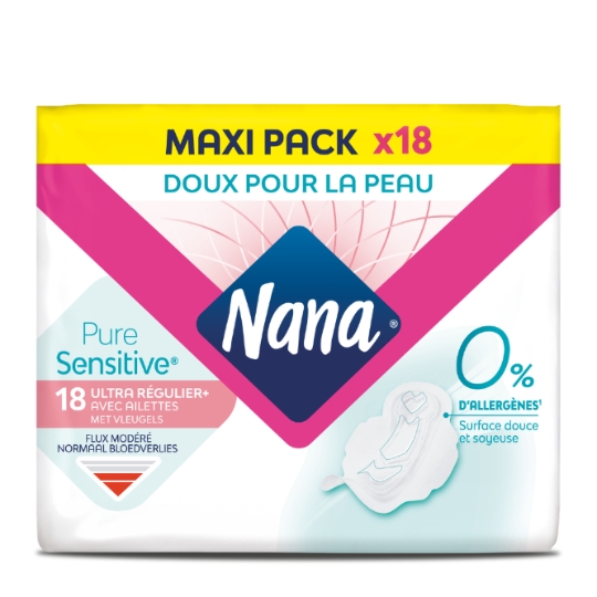 Serviettes Hygiéniques avec Ailettes NANA
