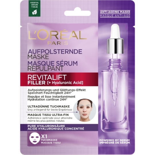 Masque Anti-Age Sérum Repulpant Revitalift Filler + Acide Hyaluronique L'OREAL PARIS