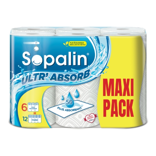 Essuie-Tout Ultr'Absorb Blanc SOPALIN