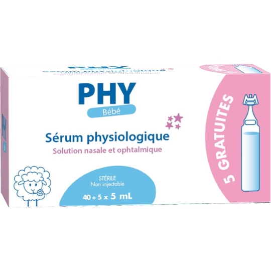 Sérum physiologique Nasale et Ophtalmique PHY