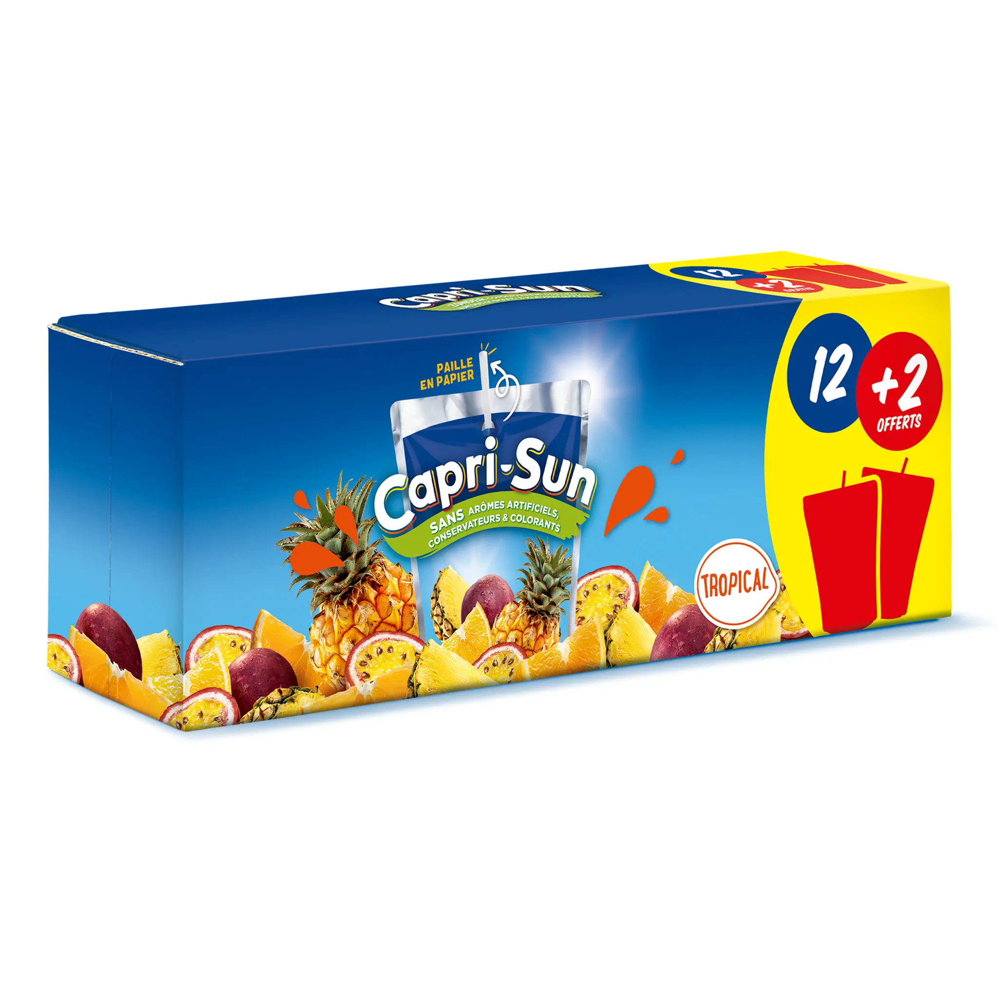 CAPRI-SUN Boisson au jus de fruits tropical poches