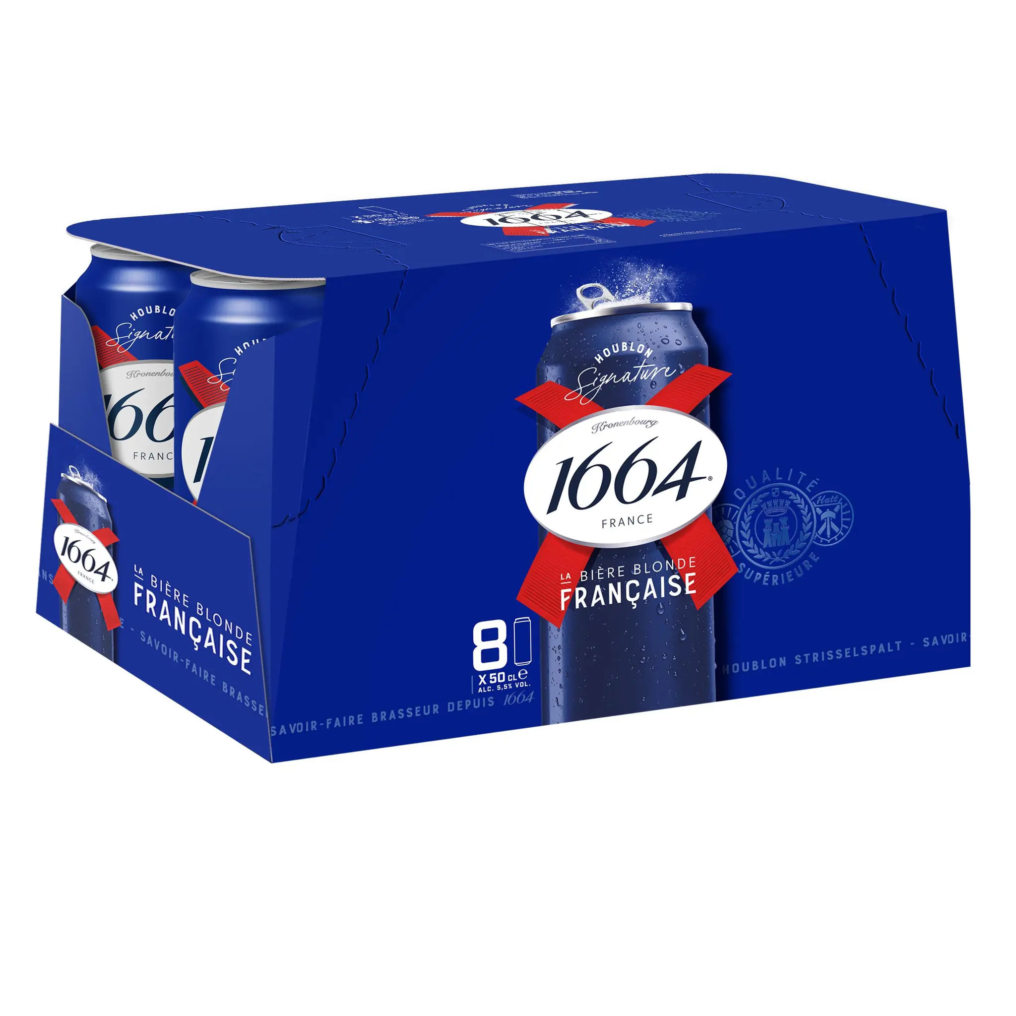 1664 Bière blonde 5.5% boîte