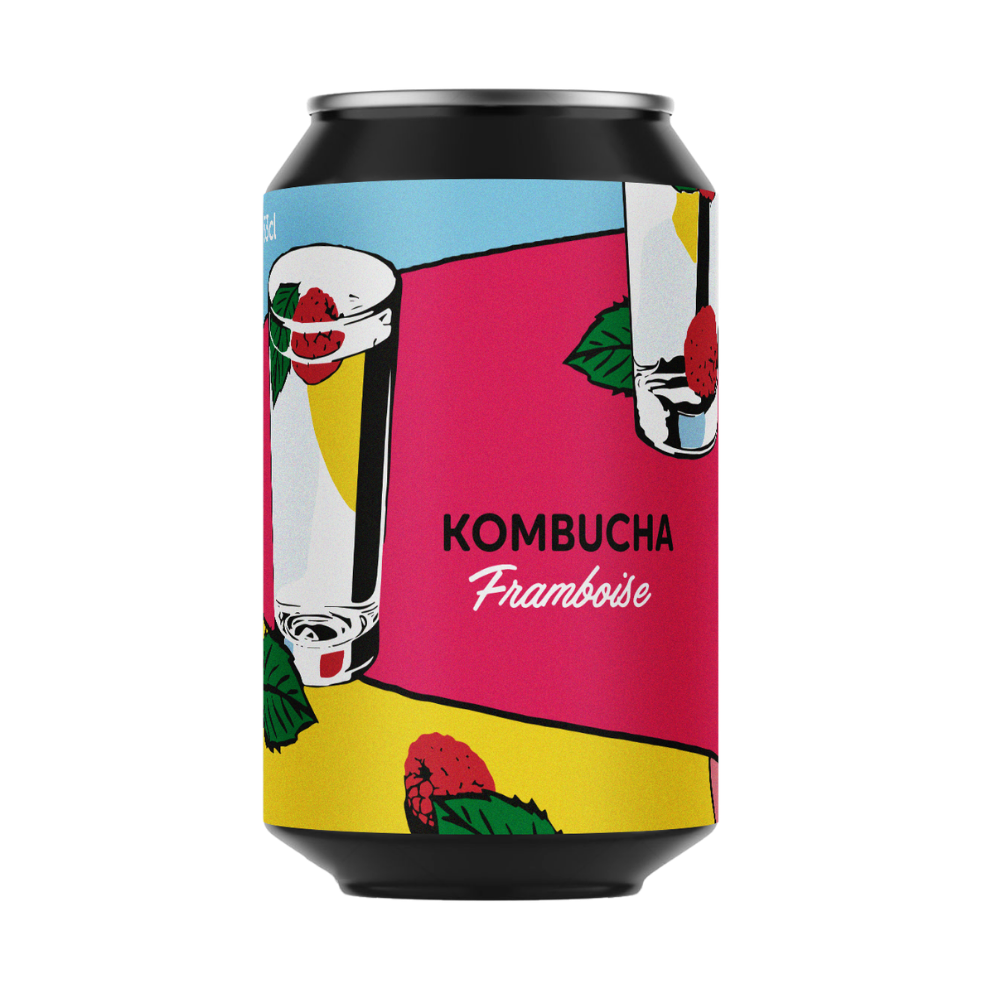 Kombucha framboise canette bio