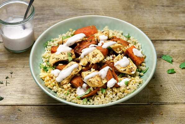 Bowl de carottes fondantes & poulet cajun, Frichti (400 g)