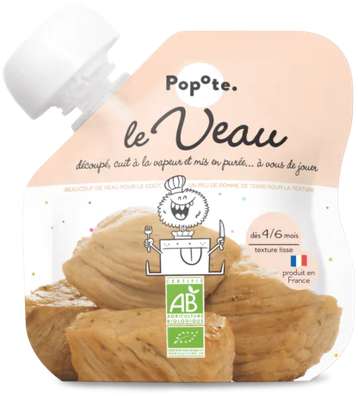 Gourde Le Veau - dès 4/6 mois, Popote (60 g)