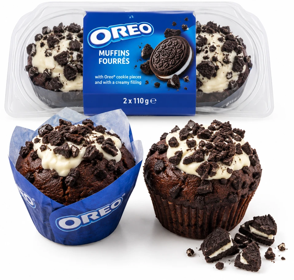 Oreo muffins fourrés