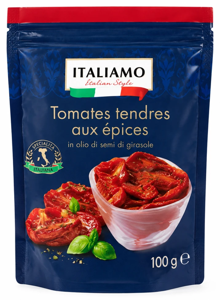 Tomates tendres aux épices