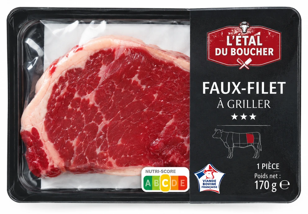 L'étal du boucher 1 faux-filet à griller