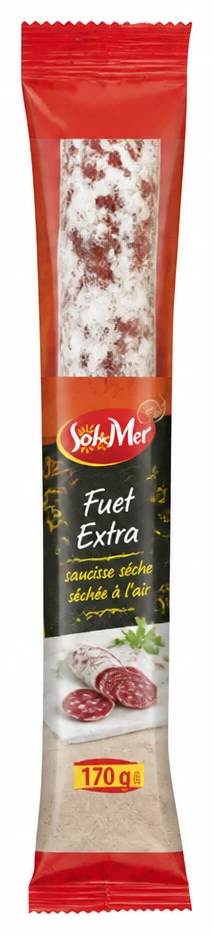 Fuet extra, saucisse sèche séchée à l'air
