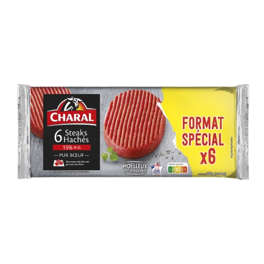 Steaks Hachés 15% 'format Spécial' CHARAL