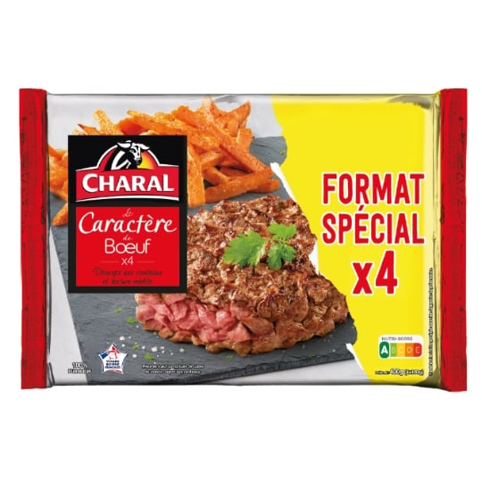Steaks Hachés Le Caractère de Bœuf CHARAL