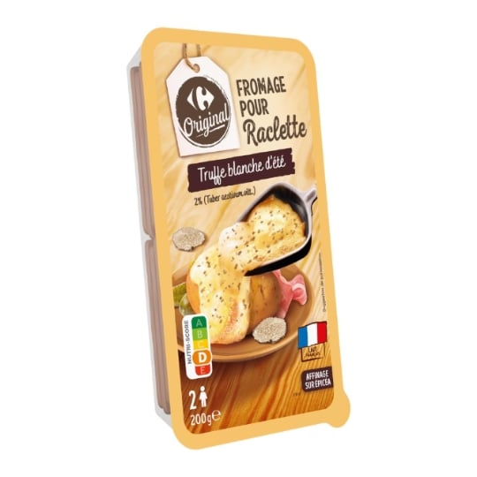 Fromage pour raclette à la truffe blanche d'été aromatisé CARREFOUR EXTRA