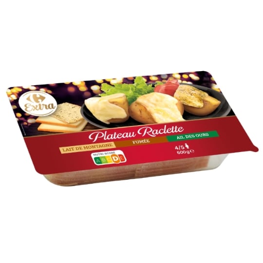 Assortiment de fromage raclette CARREFOUR EXTRA