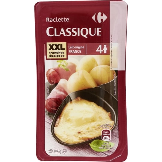 Fromage à Raclette en Tranches classique CARREFOUR ORIGINAL
