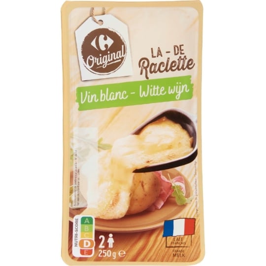 Fromage à Raclette en Tranches Vin Blanc CARREFOUR ORIGINAL