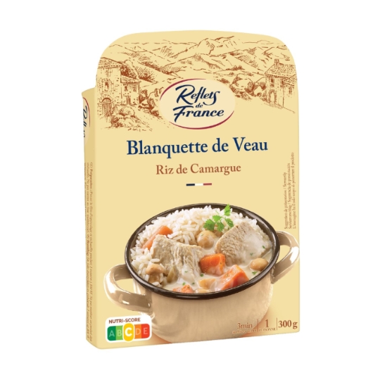 Plat cuisiné blanquette de veau riz REFLETS DE FRANCE
