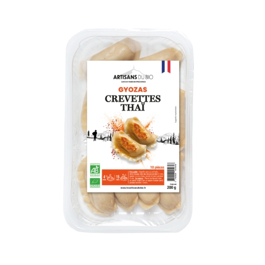 Gyozas Crevettes Thai Bio ARTISANS DU BIO