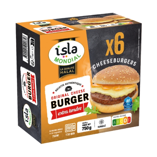 Cheesburger Extra Tendre Halal ISLA MONDIAL