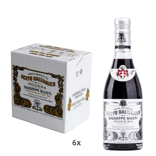 Vinaigre Balsamique De Modena Igp 1 Médaille D'argent 250 Ml X 6 ACETAIA GIUSTI