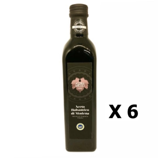 Lot 6x Vinaigre Balsamique - Aceto Balsamico Igp - Modène - Bouteille 500ml AGIDRA