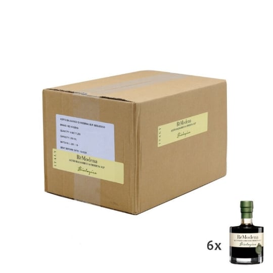 Vinaigre Balsamique De Modena Igp Sigillo Verde Biologique 250 Ml X 6 RE MODENA