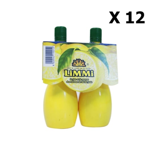 Lot 12x Lot 2x Jus Citron Pressé - Limmi - Pipette 125 Ml LIMMI