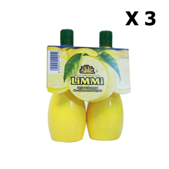 Lot 3x Lot 2x Jus Citron Pressé - Limmi - Pipette 125 Ml LIMMI