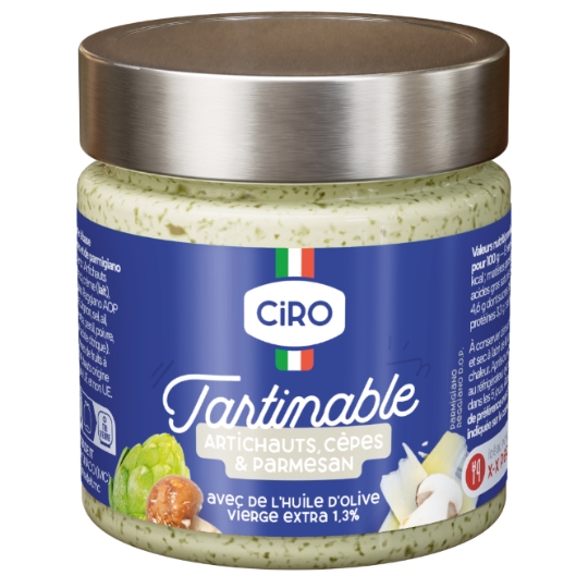 Tartinable Artichauts Parmigiano Reggiano et Cèpes CIRO