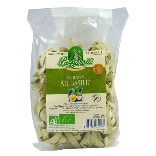 Tagliatelles Rubans Basilic Et Ail 250g - Lazaretti LAZZARETTI