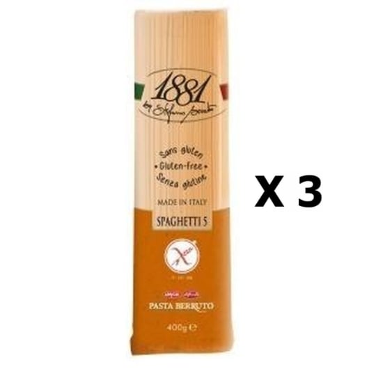 Lot 3x Pâtes Italiennes Spaghetti 5 - Sans Gluten - 1881 Pasta Berruto - Paquet 400g PASTA BERRUTO - 1881