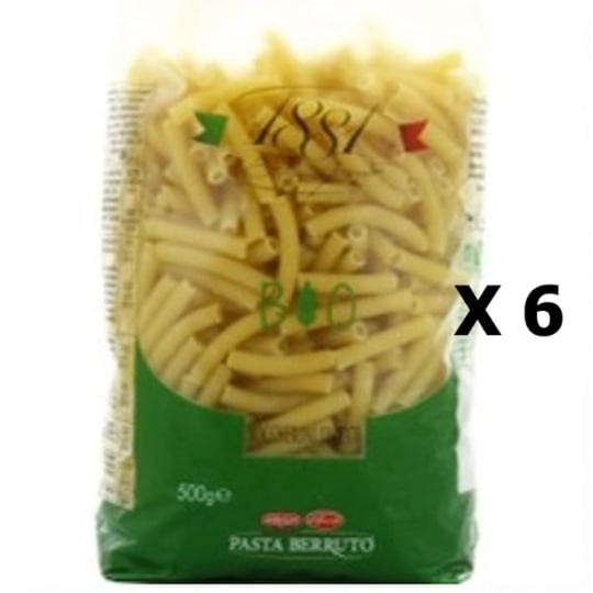 Lot 6x Pâtes Italiennes Maccaroni Bio - 1881 Pasta Berruto - Paquet 500g PASTA BERRUTO - 1881